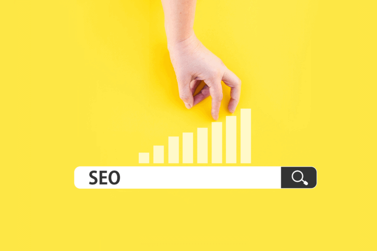 SEO in search bar with chart, is SEO worth it for small businesses