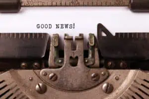 is email marketing worth it? typewriter says Good News!