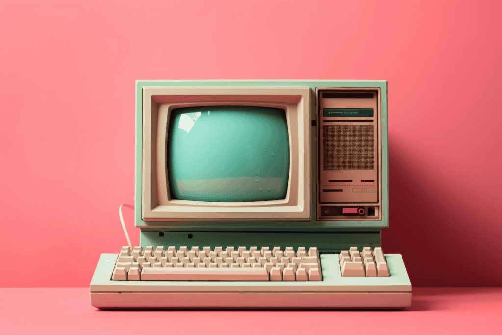 retro computer - how to create a modern website