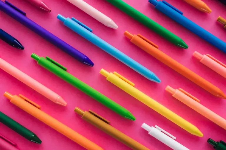 hiring a ghostwriter, colorful pens lined up