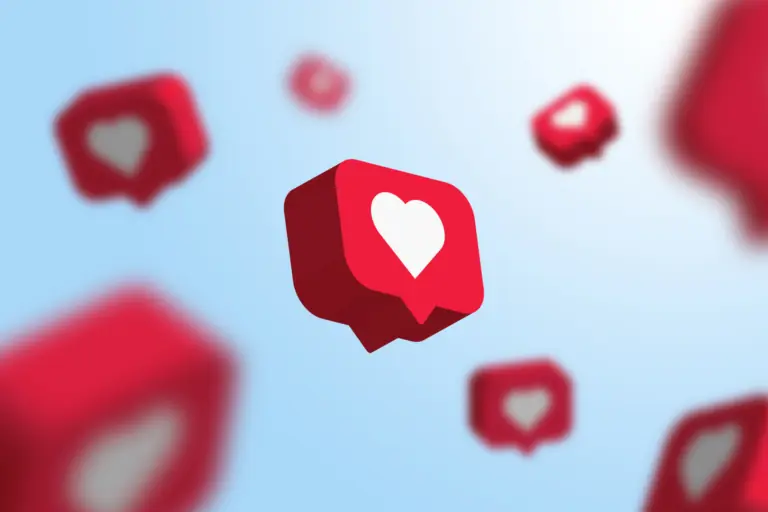 how to market service-based business on social media, social media heart icons