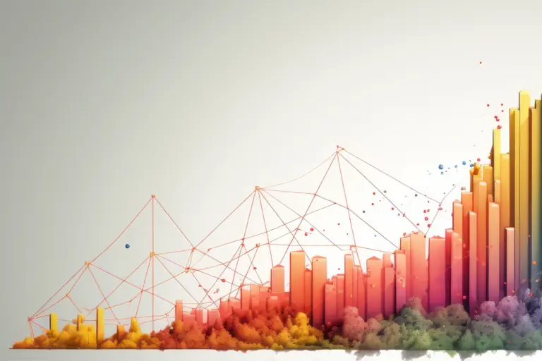 colorful chart increasing to the right