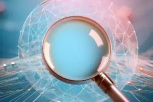 google ai overview seo magnifying glass