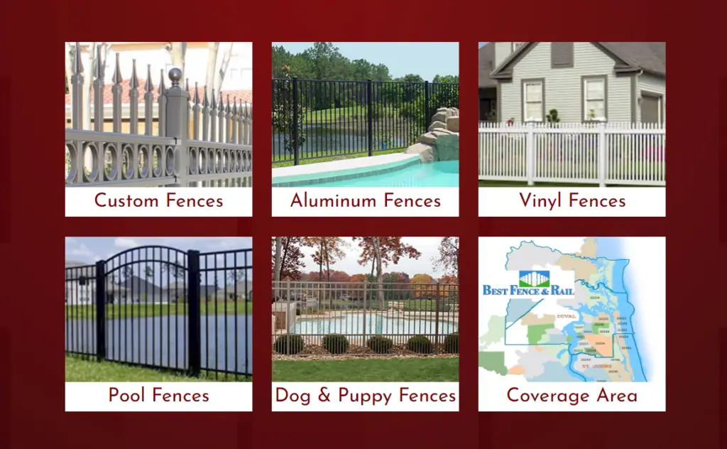 Best Fence website product selection before redesign