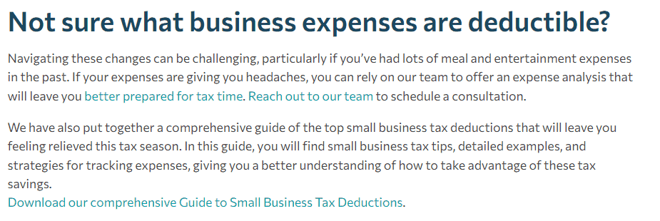 Not sure what business expenses are deductible?
