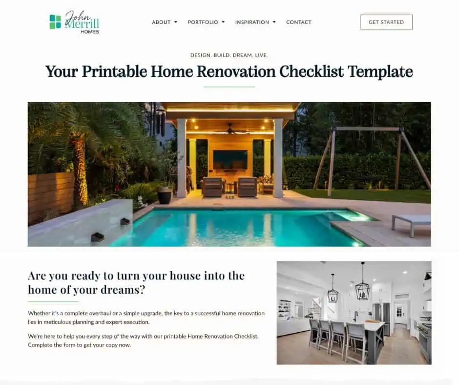 JMH Portfolio Refresh Checklist