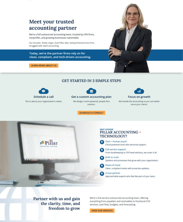 Experienced accounting team providing reliable, compliant, and tech-driven financial services for nonprofits and companies.